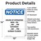 Signmission Hours Of Operation Mon - Fri _, 10 in W x Rectangle, Aluminum OS-2PACK-NS-A-1014-V-13542 - alternate 6